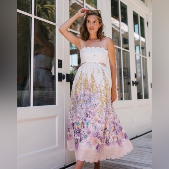 Zimmermann Jude Scallop Midi Dress - Picture 3 of 5